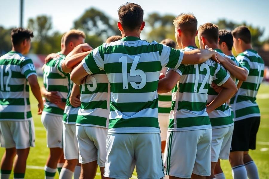 Teamhuddle van V.V. Rietmolen